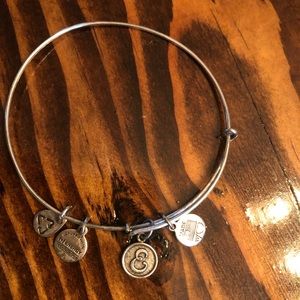 Small E Alex and Ani bracelet